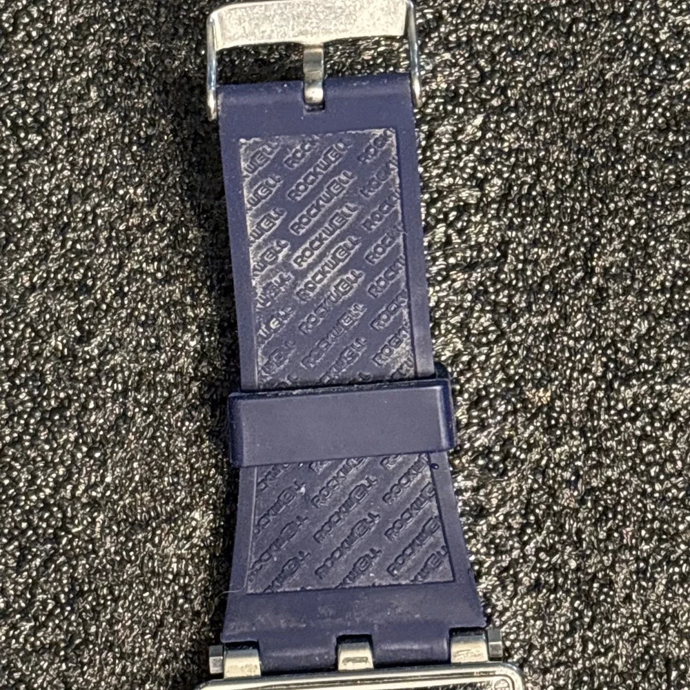 Rockwell The CF Fast and Light Watch Navy Blue Carbon Fiber Square Face 100M‎